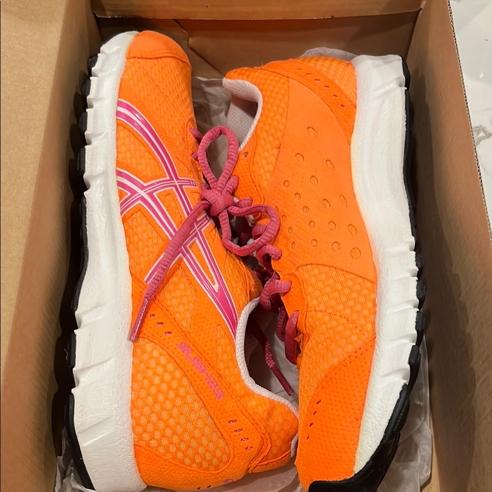 Orange and Pink Athletic Shoes asics rush 33 new in box size 7